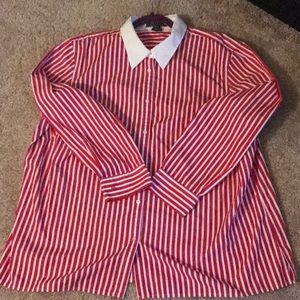 Red and White striped Ralph Lauren Shirt